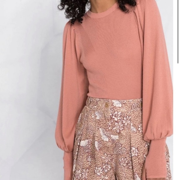 Ulla Johnson Marlis Pullover Sweater‎ in Merino Wool Rosette Pink Size XS Size P - Picture 1 of 17